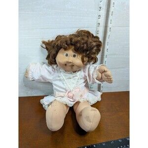 VINTAGE Cabbage Patch Kids Doll 1983 Coleco Head Mold 3 Brown Hair Brown Eye